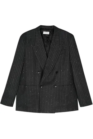 LANEUS Pinstripe-pattern blazer