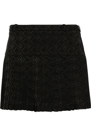 Marine Serre Moon Diamond-jacquard mini skirt