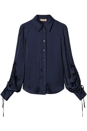 Twin-Set Cut-out detailing satin shirt