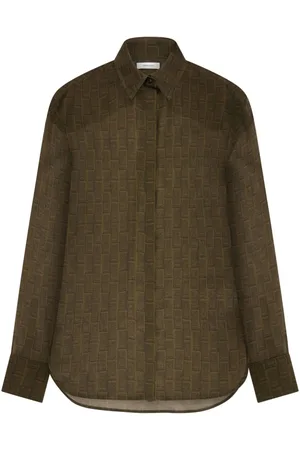 Salvatore Ferragamo Monogram silk shirt