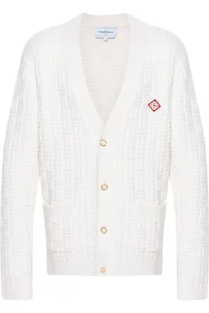 Casablanca Column stitch cardigan