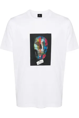 Paul Smith Regular fit skull print t-shirt