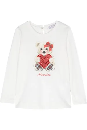 MONNALISA Teddy bear-print T-shirt