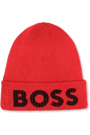 HUGO BOSS Logo-print cotton beanie