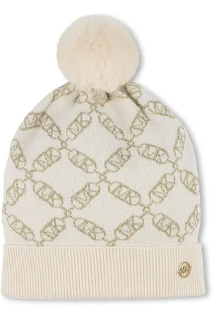 Michael Kors Logo-jacquard pompom beanie