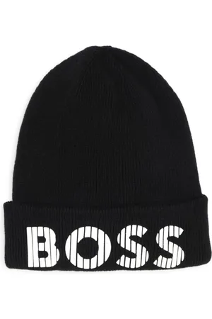 HUGO BOSS Logo-print cotton beanie