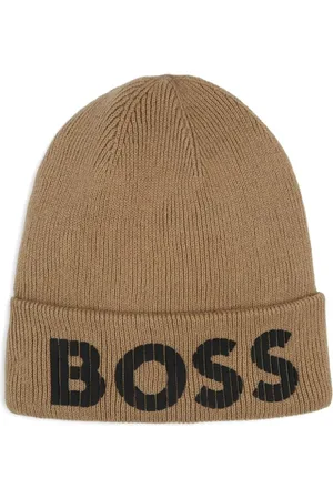 HUGO BOSS Logo-print cotton beanie