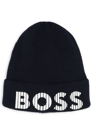 HUGO BOSS Logo-print cotton beanie