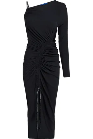 Karl Lagerfeld Ruched asymmetric maxi dress