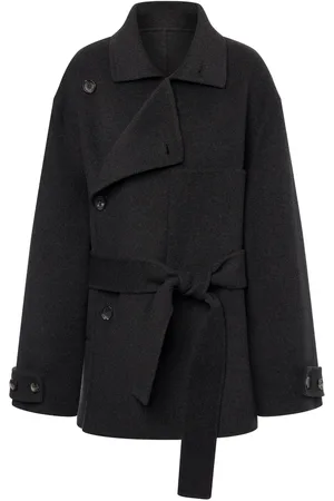Serafini Double-breasted wool coat
