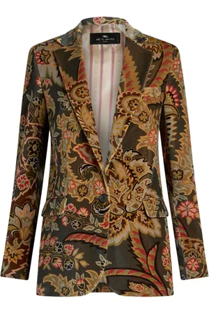 Etro Paisley-print velvet blazer