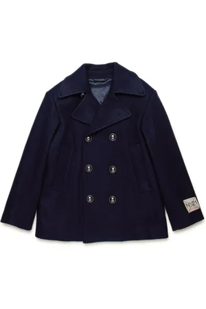 Nº21 Logo-appliqué double-breasted coat
