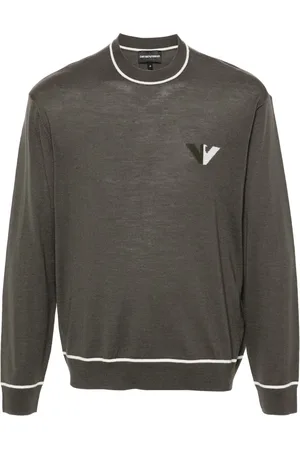 Emporio Armani Logo-jacquard sweater
