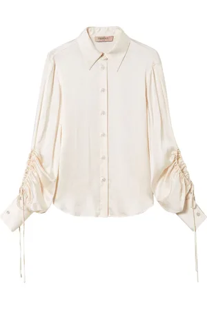 Twin-Set Cut-out detailing satin shirt