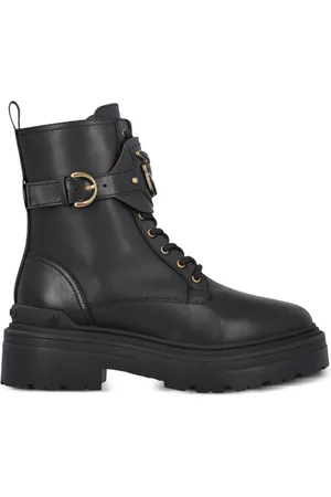 Pinko Mia leather combat boots