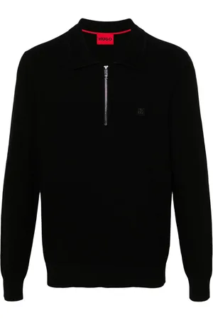 HUGO BOSS Logo-patch polo shirt
