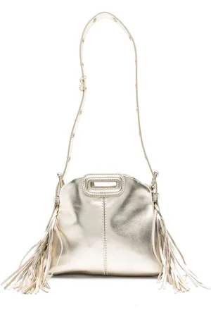 Maje Mini Miss M metallic shoulder bag