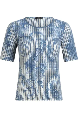 Etro Paisley-print knitted top