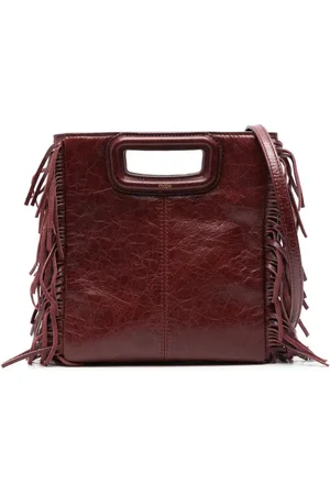 Maje M fringed leather tote bag