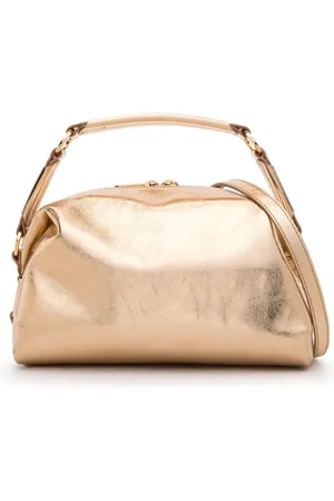 Sandro Metallic leather tote bag