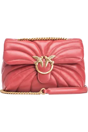 Pinko Love Puff leather crossbody bag
