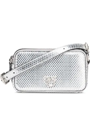 Pinko Love Birds leather crossbody bag