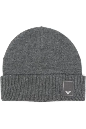 Emporio Armani Logo-patch beanie hat