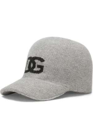 Dolce & Gabbana Intarsia-knit logo cashmere cap