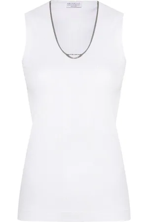 Brunello Cucinelli Monili-chain tank top