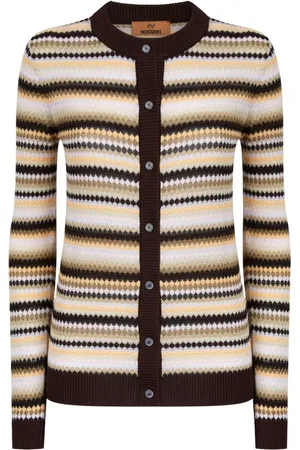 Missoni Contrasting-trim striped cardigan