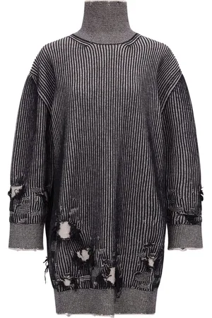 Maison Margiela Distressed rib-knit jumper dress