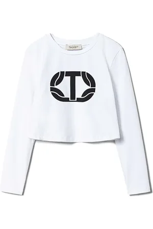 Twin-Set Logo-print cropped t-shirt