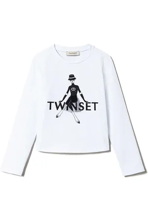Twin-Set Glitter logo-print t-shirt