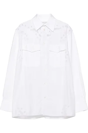 Marine Serre Logo-embroidered shirt