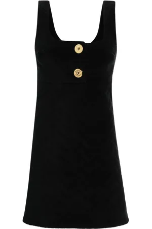 Patou Quilted cotton mini dress
