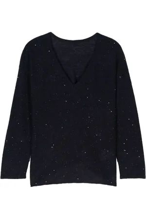 GENTRYPORTOFINO Sequin-embellished sweater