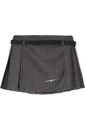 Msgm Pinstriped lurex mini skirt