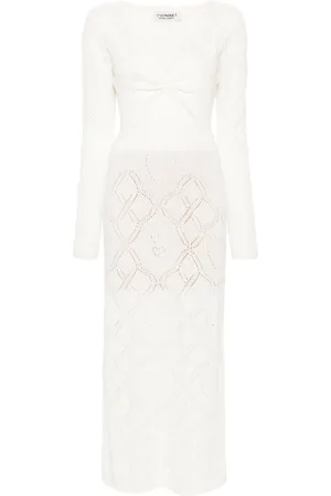 Twin-Set Pointelle-knit maxi dress
