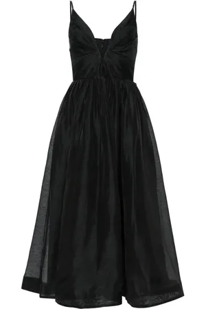 ZIMMERMANN Illustration V-neck midi dress