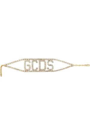 GCDS Logo-lettering choker necklace