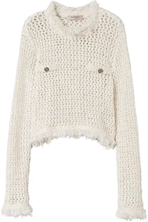 Twin-Set Jacquard mesh jumper