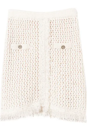 Twin-Set Mesh-knit miniskirt