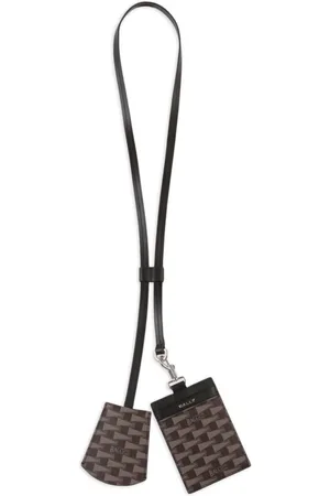 Bally Geometric-print keyring
