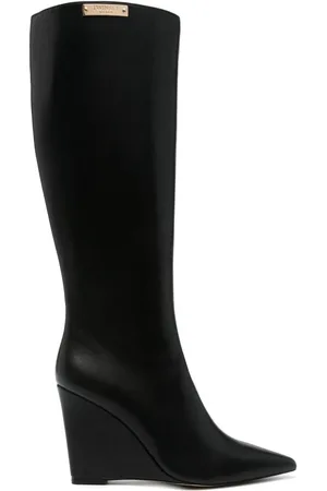 Twin-Set 100mm logo-plaque boots