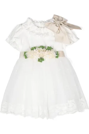 COLORICHIARI Floral-appliqu?? party dress