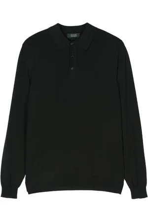 ZANONE Fine-knit polo shirt