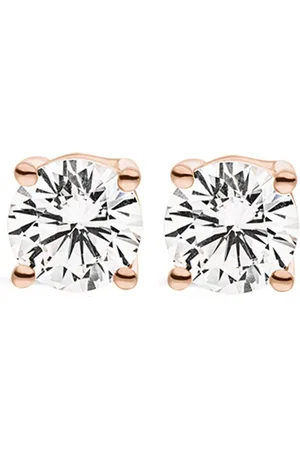 VEYNOU 14k rose gold Ella diamond stud earrings