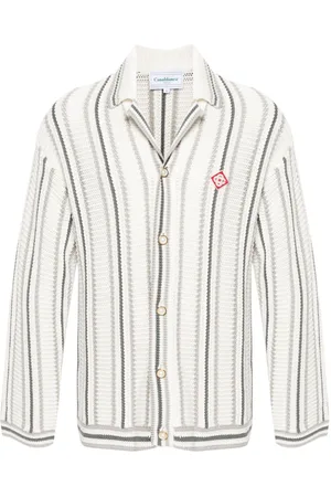 Casablanca Crochet textured cardigan