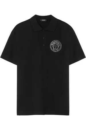 VERSACE Medusa embroidered polo shirt