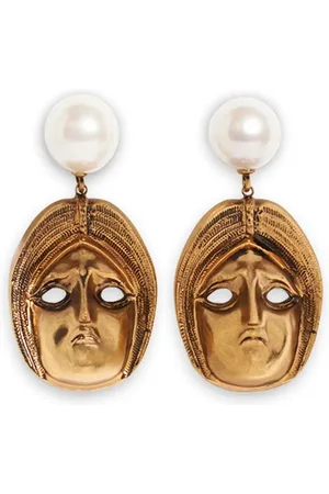 Etro Masks pearl earrings